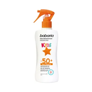 BABARIA Kids Protector solar infantil en spray, resistente al agua y con FPS 50+ (muy alto) 200 ml.
