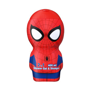 Imagen de SPIDERMAN Gel para baño o ducha y champú con un 90% de ingredientes de origen natural SPIDERMAN 400 ml.
