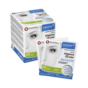 SALUSTAR Toallitas húmedas para la higiene ocular 20 uds.