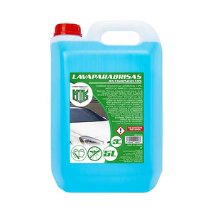 5 litros de líquido limpiaparabrisas, anti-mosquitos ABC PARTS, hasta -3ºC.