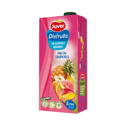 Néctar sin azúcar añadido tropical JUVER 2 l.