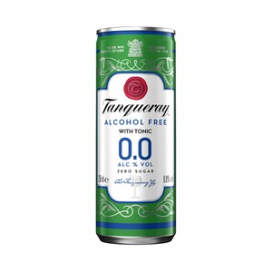 Imagen de TANQUERAY 0.0 Combinado (Gin & tonic) bebida  sin alcohol tipo Gin + tónica lata 25 cl.
