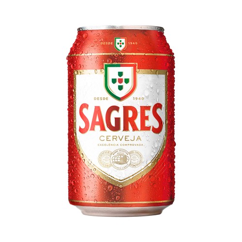 SAGRES Cerveza lata 33 cl