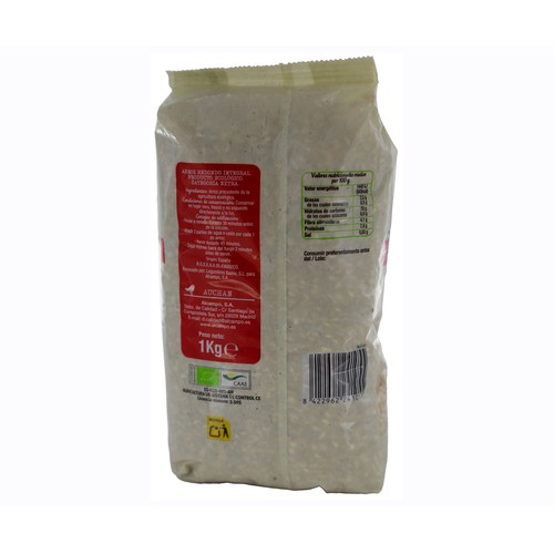 ALCAMPO ECOLÓGICO Arroz redondo integral bio 1 kg