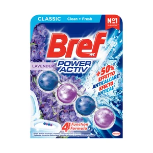 BREF Power activ Colgador Wc con acción 4 en 1 y aroma a lavanda.