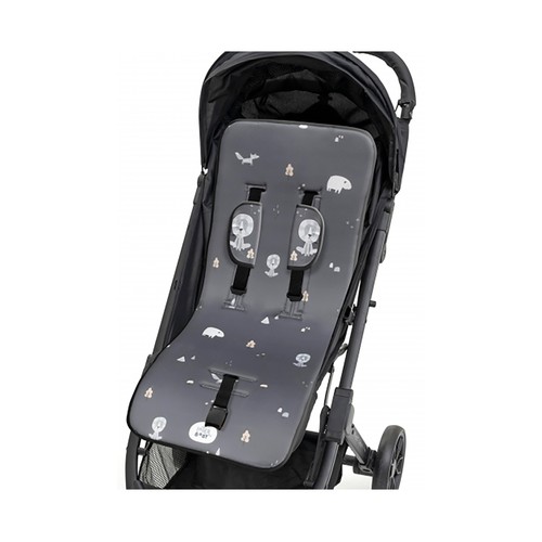 Colchoneta protectora para silla de paseo, diseño bosque gris,  INTERBABY.