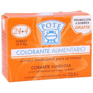 POTE Colorante alimentario sobre de 28 ud.