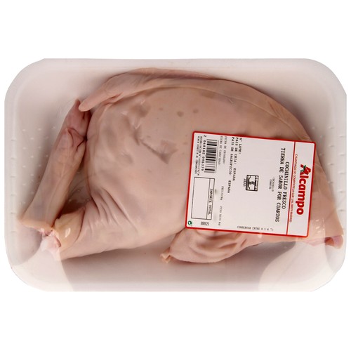 TIERRA DE SABOR Cochinillo fresco por cuartos, ideal para hornear.