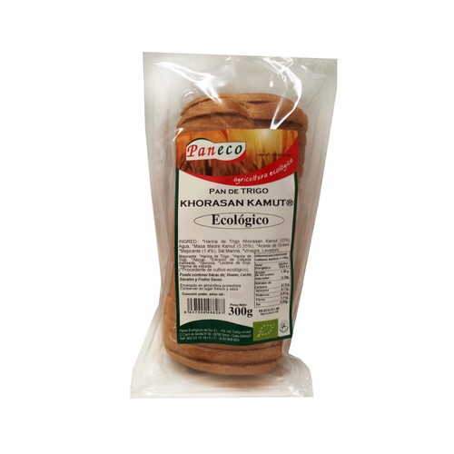 Pan molde de trigo ecológico PANECO 300 g.