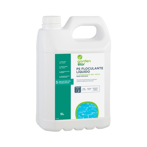 PS Floculante líquido 5l para piscinas. GARDEN STAR