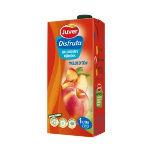 JUVER Néctar de melocotón, sin azúcares añadidos 1 l.