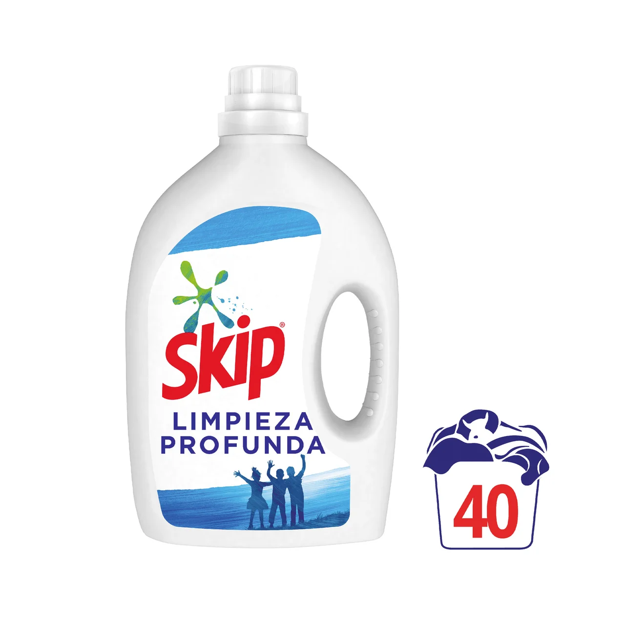 Detergente líquido para unos resultados impecables incluso en agua fria 40 lav. 1.8 l.