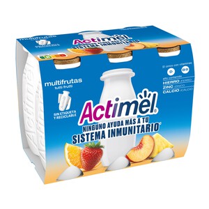 Imagen de ACTIMEL Leche fermentada con Lcasei y multifrutas (tuti frutti) de Danone 6 x 100 g.