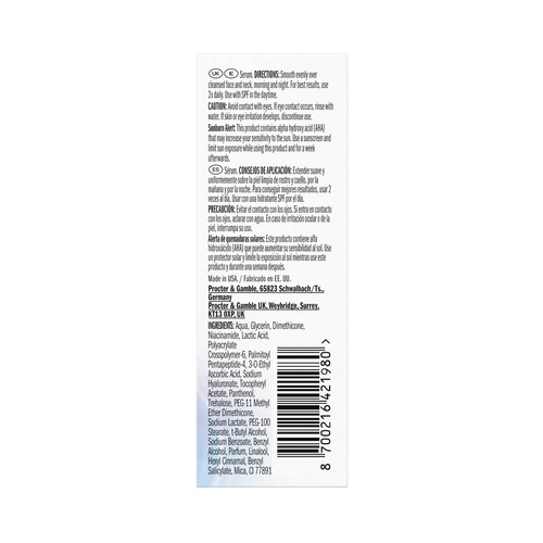 OLAY Super sérum facial hidratante, anti-edad e iluminador 30 ml.