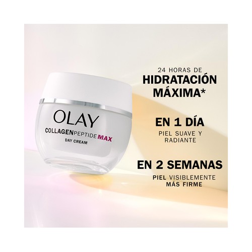 OLAY Collagen peptide max Crema facial de día recomendada para la menopausia 50 ml.