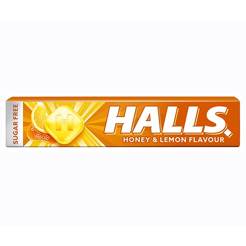 HALLS Caramelos con miel y limón sin azúcares añadidos 32 g.