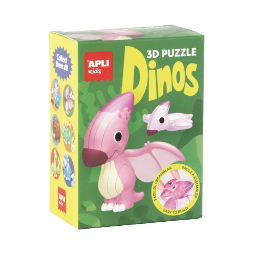 Manualidad dinosaurio 3D modelo Pterosauria. APLI KIDS