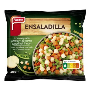 Imagen de FINDUS Ensaladilla de patata, zanahoria, judía verde redonda y guisantes FINDUS 400 g.