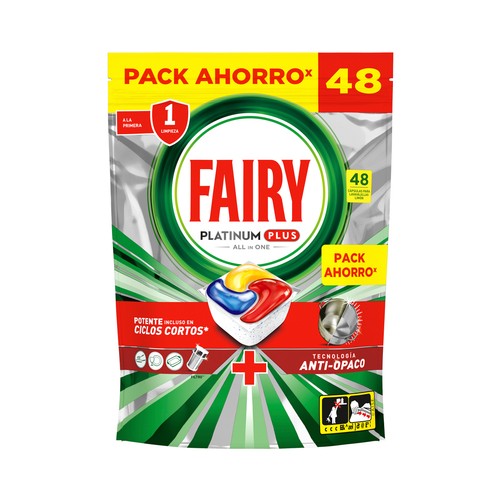 FAIRY Detergente lavavajillas limón 48 ds 857 g.
