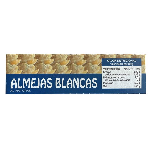 ATLANTICO Almejas blancas al natural 57 g.