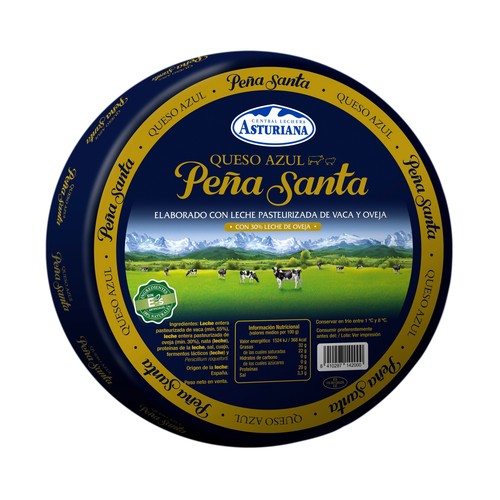 PEÑA SANTA Queso azul semicurado de vaca y oveja, cuña.