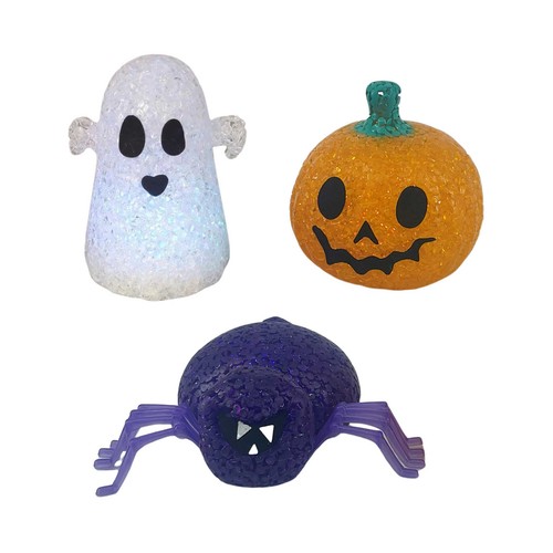 Calabaza o fantasma con LED, batería incluida. ACTUEL