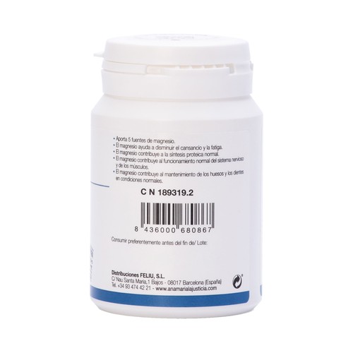 ANA MARIA LAJUSTICIA® Total 5 Complemento alimenticio a base de magnesio 100 uds.