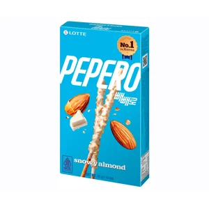PEPERO Galleta stick de chocolate blanco con almendra 32 g.