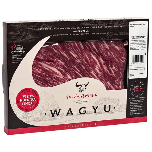 Minifalda de vacuno raza Wagyu SANTA ROSALIA 200 g.