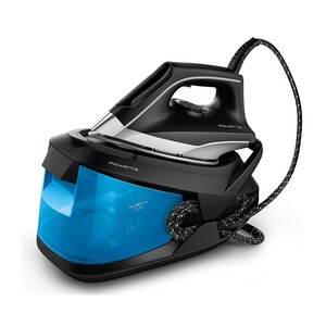 Centro de planchado ROWENTA TurboSteam VR8320F0, Suela Microsteam 400 HD Láser, autonomía ilimitada, 6,5 bares de presión.