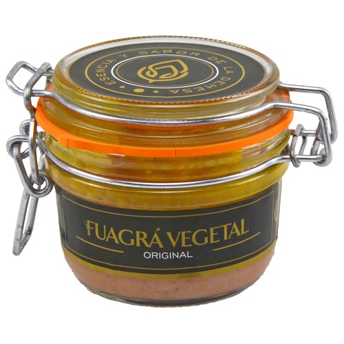 ESENCIA Y SABOR DE LA DEHESA Fuagrá vegetal a base de aceite de coco, anarcardo y harina de arroz 150 g.