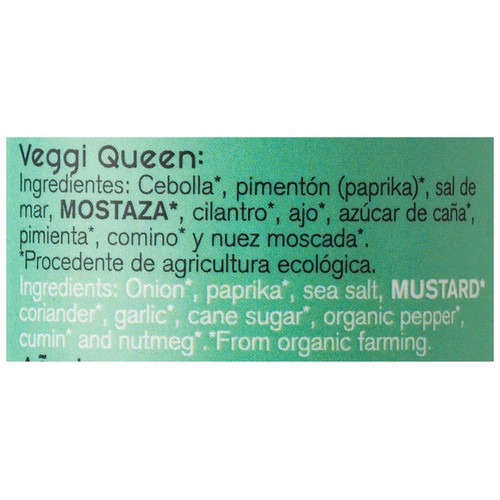 ANDUNATURA Sazonador de verduras y patatas Bio Veggie Queen 60 gr.