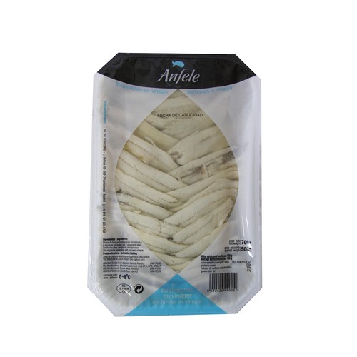 ANFELE Filetes de boquerón en vinagre ANFELE 500 g.