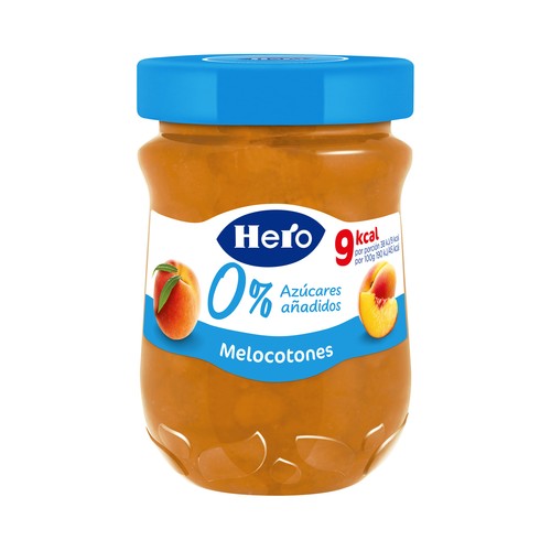 HERO 0%  Confitura de melocotón sin azúcares añadidos 280 g.