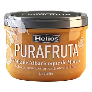 HELIOS PURAFRUTA Fruta para untar de albaricoque de Murcia 250 g.