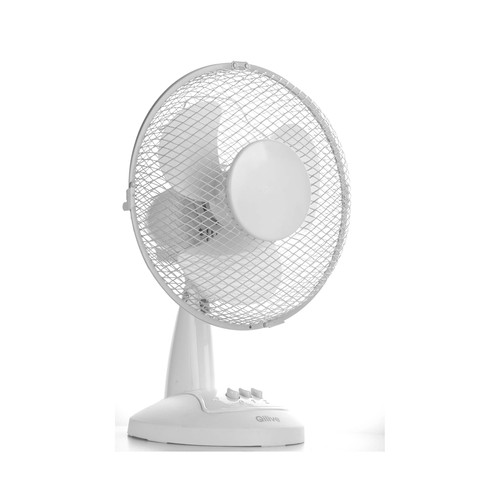 Ventilador de sobremesa QILIVE Q.6723, 22W, diámetro 23cm, oscilante.
