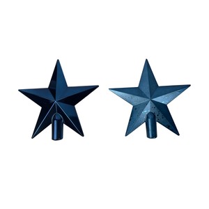 Imagen de Estrella tope 20 cm decorativa para Árbol de Navidad Brillante y moteado de Azul modelos surtidos, ACTUEL