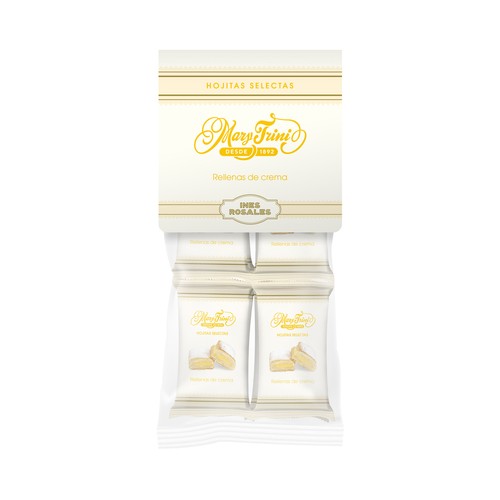 MARYTRINI Hojitas selectas rellenas de crema 360 g.