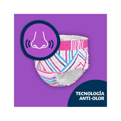 DODOT Pañales de noche talla 7 (braguitas absorventes), para niñas de 17 a 29 kilogramos y de 4 a 7 años DODOT Happyjama 17 uds.