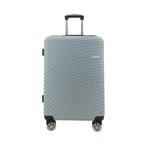 Maleta grande tipo trolley rígido de 65cm 8 ruedas, color azul, AIRPORT.