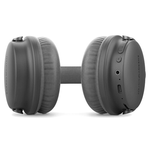 Auriculares bluetooth tipo diadema ENERGY SISTEM Graphite Studio Plus, con micrófono, autonomía 45 horas, cancelación de ruido, color grafito.