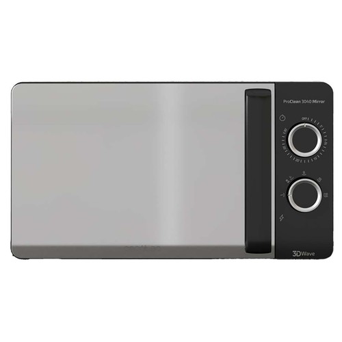Microondas CECOTEC ProClean 3040, color negro, capacidad 20L, potencia: 700W.