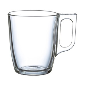 Imagen de Mug o taza alta con asa, con capacidad de 25 centilitros fabricada en vidrio transparente LUMINARC 1 unidad.