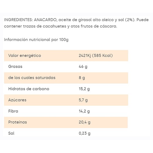 MEDINA Anacardo frito y salado 75 gr.