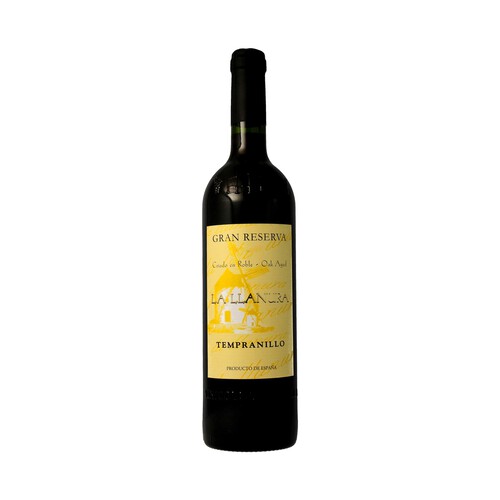 LA LLANURA  Vino tinto gran reserva con D.O. La Mancha LA LLANURA botella de 75 cl.