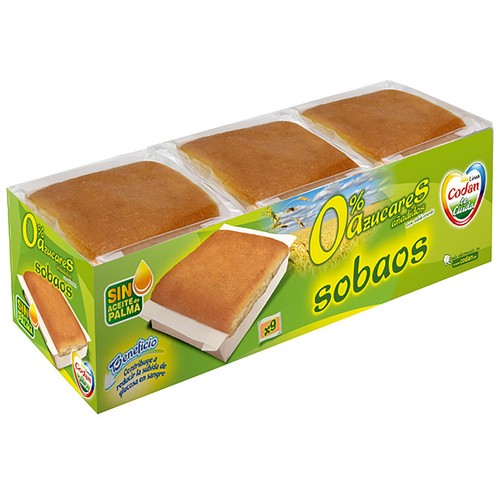 CODAN Sobaos sin azúcares añadidos 9 uds. 340 G.