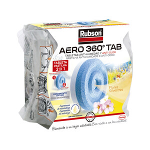 Imagen de Recambio universal en tableta para deshumidificador, aroma vainilla, RUBSON Aero 360°, 450grs.