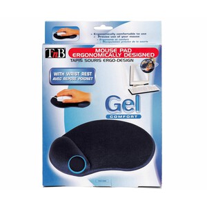 Alfombrilla para ratón ergonómica Gel TNB Azul.