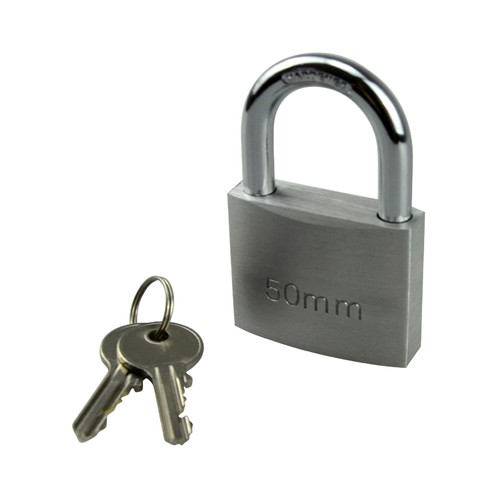 Candado de aluminio de 50 milímetros nivel 4 de seguridad, PRODUCTO ALCAMPO.