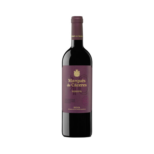 MARQUÉS DE CÁCERES  Vino tinto reserva con D.O. Ca. Rioja botella de 75 cl.